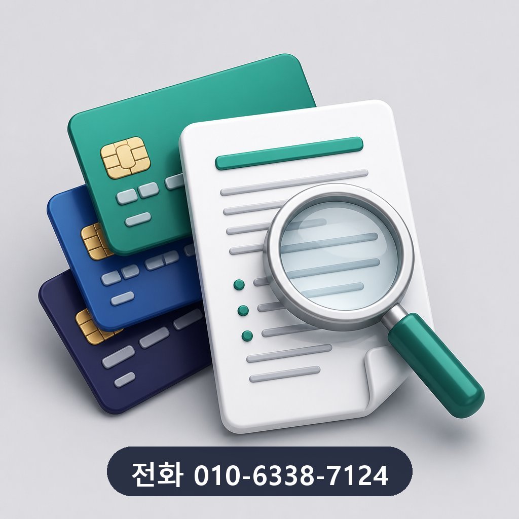 광주 카드깡 카드사 약관 확인 이미지 · 문의 010-6338-7124